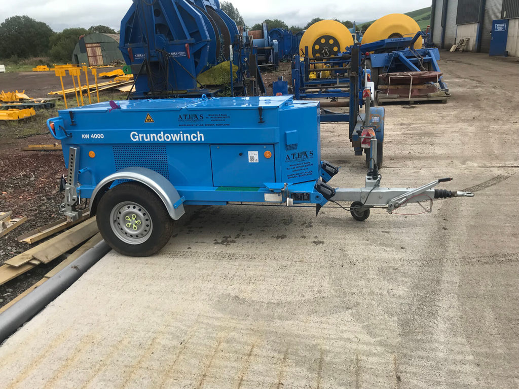 Cable/Pipe Pulling Winches Atlas Winch & Hoist Services